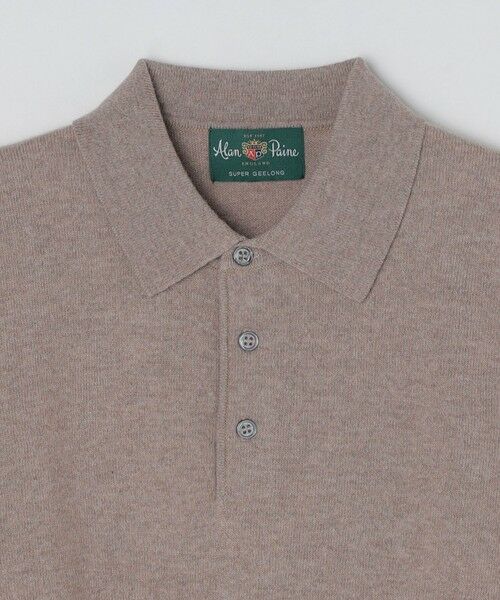 SHIPS / シップス ニット・セーター | ALAN PAINE: ジーロングウール 12ゲージ 長袖 ポロシャツ | 詳細4