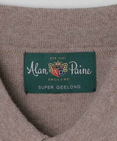 SHIPS / シップス ニット・セーター | ALAN PAINE: ジーロングウール 12ゲージ 長袖 ポロシャツ | 詳細6