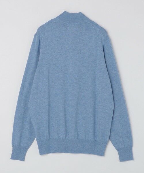 SHIPS / シップス ニット・セーター | ALANPAINE 12ゲージ ウール/コットン クォータージップ モックネック ニット | 詳細1