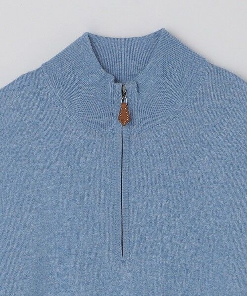 SHIPS / シップス ニット・セーター | ALANPAINE 12ゲージ ウール/コットン クォータージップ モックネック ニット | 詳細2
