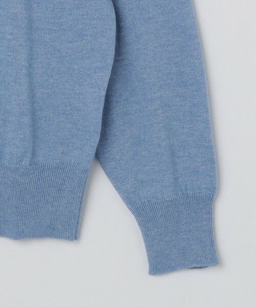 SHIPS / シップス ニット・セーター | ALANPAINE 12ゲージ ウール/コットン クォータージップ モックネック ニット | 詳細3