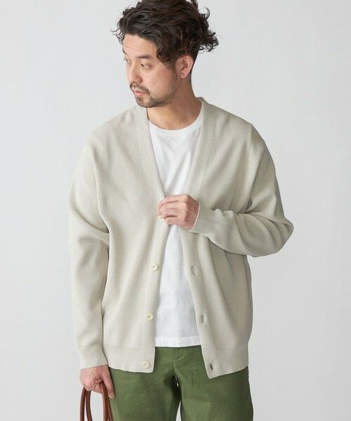 SHIPS / シップス カーディガン・ボレロ | SHIPS:〈手洗い可能〉12ゲージ ペーパーヤーン Vネック カーディガン | 詳細1