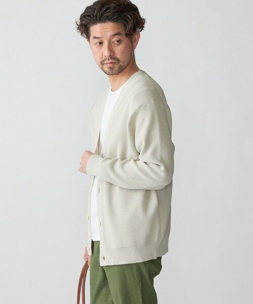 SHIPS / シップス カーディガン・ボレロ | SHIPS:〈手洗い可能〉12ゲージ ペーパーヤーン Vネック カーディガン | 詳細2