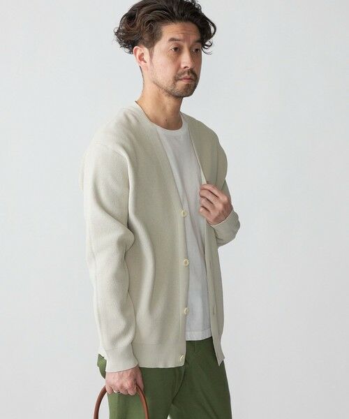 SHIPS / シップス カーディガン・ボレロ | SHIPS:〈手洗い可能〉12ゲージ ペーパーヤーン Vネック カーディガン | 詳細4