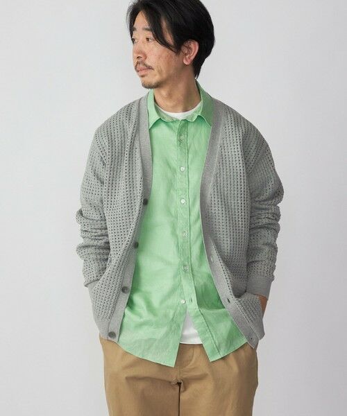 SHIPS / シップス カーディガン・ボレロ | SHIPS:〈手洗い可能〉12ゲージ クロシェライク アイレット カーディガン | 詳細1