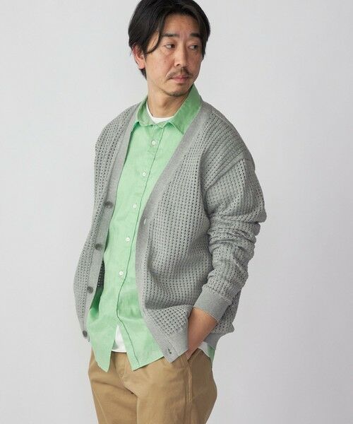 SHIPS / シップス カーディガン・ボレロ | SHIPS:〈手洗い可能〉12ゲージ クロシェライク アイレット カーディガン | 詳細2