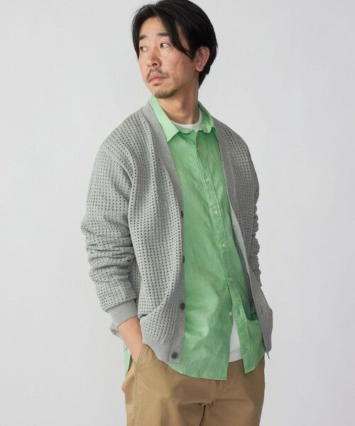 SHIPS / シップス カーディガン・ボレロ | SHIPS:〈手洗い可能〉12ゲージ クロシェライク アイレット カーディガン | 詳細4