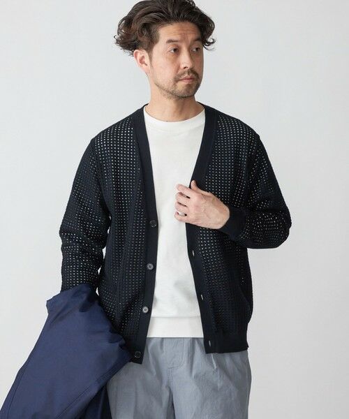 SHIPS / シップス カーディガン・ボレロ | SHIPS:〈手洗い可能〉12ゲージ クロシェライク アイレット カーディガン | 詳細13