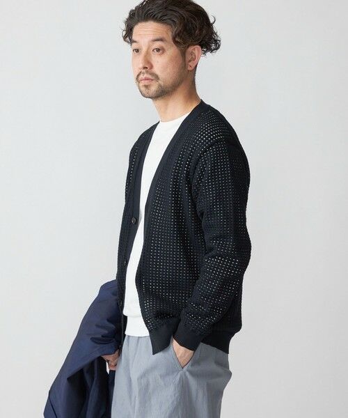 SHIPS / シップス カーディガン・ボレロ | SHIPS:〈手洗い可能〉12ゲージ クロシェライク アイレット カーディガン | 詳細14