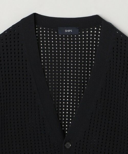 SHIPS / シップス カーディガン・ボレロ | SHIPS:〈手洗い可能〉12ゲージ クロシェライク アイレット カーディガン | 詳細22