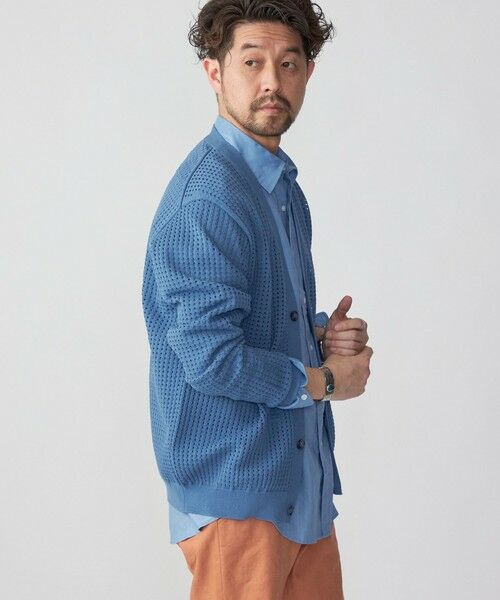SHIPS / シップス カーディガン・ボレロ | SHIPS:〈手洗い可能〉12ゲージ クロシェライク アイレット カーディガン | 詳細30