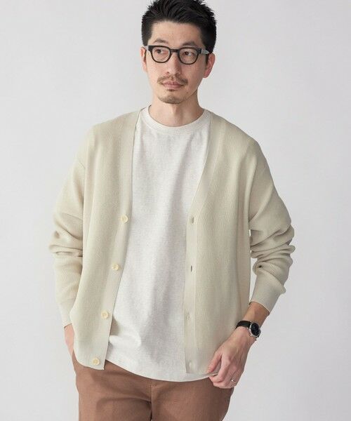 SHIPS / シップス カーディガン・ボレロ | SHIPS: 〈手洗い可能〉12ゲージ ペーパーミックス ヤーン Vカーディガン | 詳細2