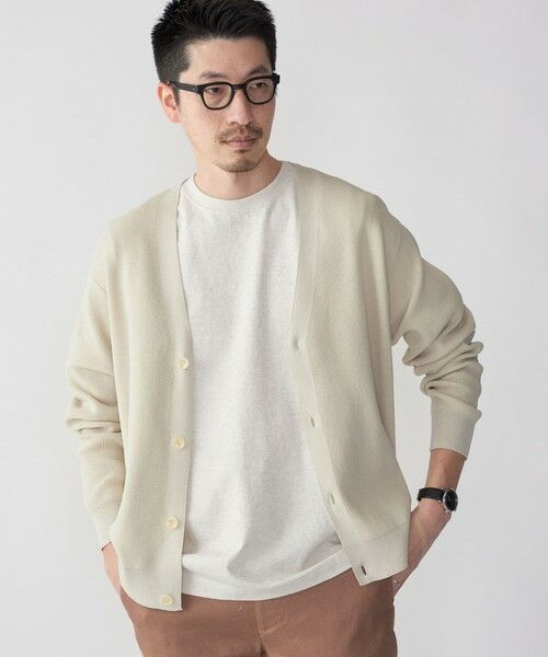 SHIPS / シップス カーディガン・ボレロ | SHIPS: 〈手洗い可能〉12ゲージ ペーパーミックス ヤーン Vカーディガン(ライトグレー)