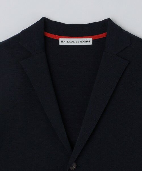 SHIPS / シップス カーディガン・ボレロ | BATEAUX DE SHIPS: コットン ミラノリブ シングル テーラード ニットジャケット | 詳細4