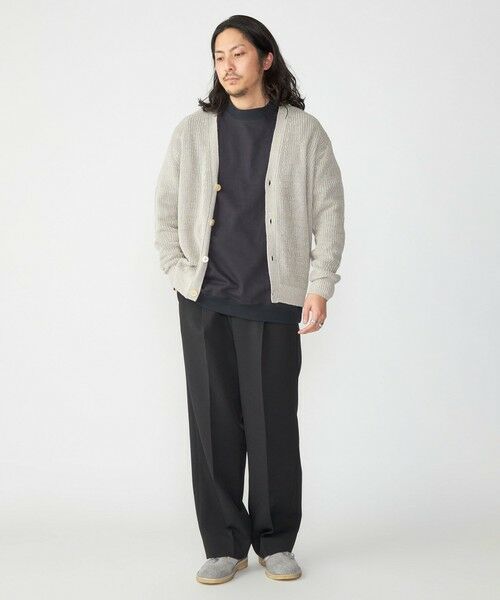 SHIPS / シップス カーディガン・ボレロ | SHIPS: 9GG サンフェード リネン Vネック カーディガン | 詳細1