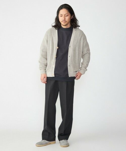 SHIPS / シップス カーディガン・ボレロ | SHIPS: 9GG サンフェード リネン Vネック カーディガン | 詳細2