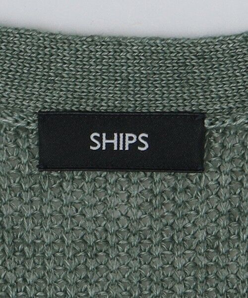 SHIPS / シップス カーディガン・ボレロ | SHIPS: 9GG サンフェード リネン Vネック カーディガン | 詳細14