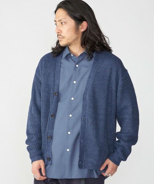 SHIPS / シップス カーディガン・ボレロ | SHIPS: 9GG サンフェード リネン Vネック カーディガン | 詳細22