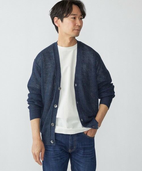 SHIPS / シップス カーディガン・ボレロ | SHIPS: サンフェード リネン Vネック カーディガン | 詳細15