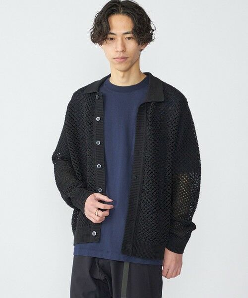 SHIPS / シップス カーディガン・ボレロ | SHIPS:〈手洗い可能〉メッシュ ニット カーディガン | 詳細2