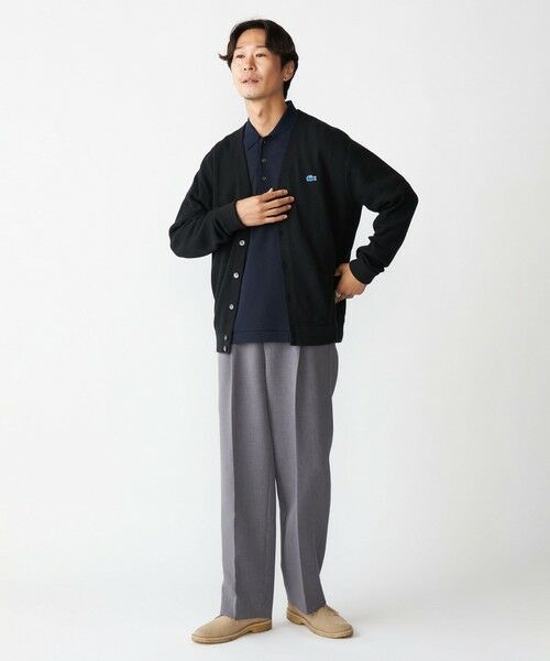 SHIPS / シップス カーディガン・ボレロ | 【SHIPS別注】LACOSTE: コットン/ポリエステル Vネック カーディガン 24FW | 詳細1