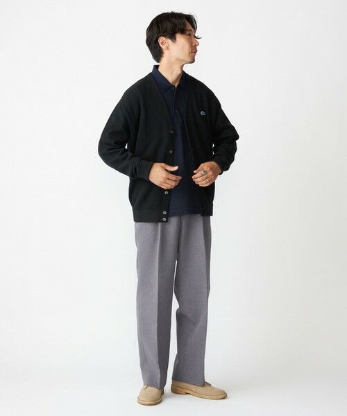 SHIPS / シップス カーディガン・ボレロ | 【SHIPS別注】LACOSTE: コットン/ポリエステル Vネック カーディガン 24FW | 詳細4