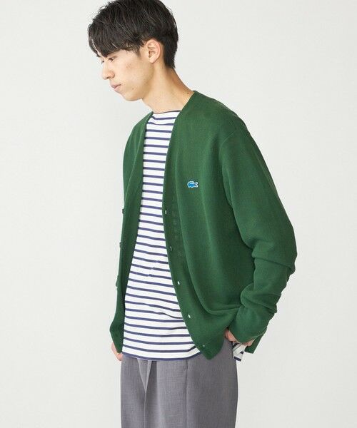 SHIPS / シップス カーディガン・ボレロ | 【SHIPS別注】LACOSTE: コットン/ポリエステル Vネック カーディガン 24FW | 詳細13