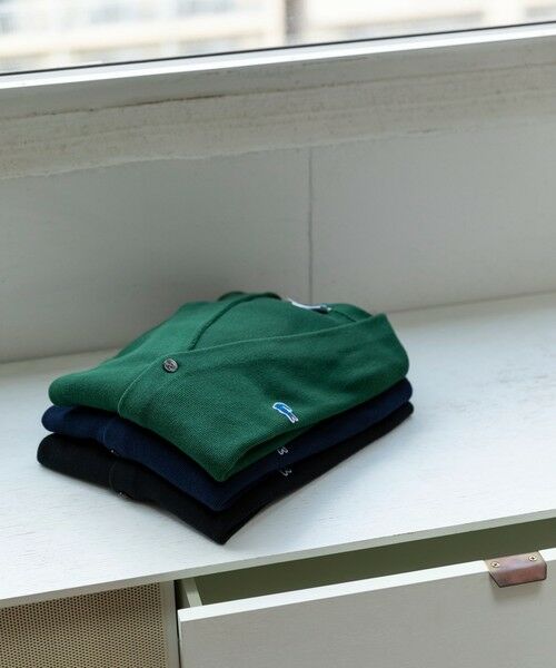 SHIPS / シップス カーディガン・ボレロ | 【SHIPS別注】LACOSTE: コットン/ポリエステル Vネック カーディガン 24FW | 詳細15