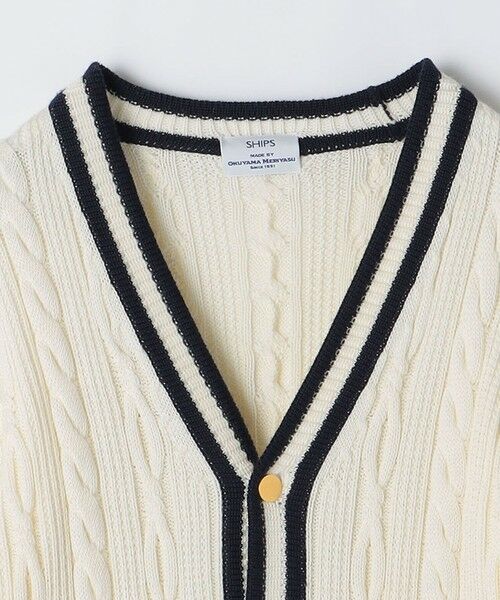 SHIPS / シップス カーディガン・ボレロ | SHIPS: 奥山メリヤス チルデン ニット カーディガン | 詳細2