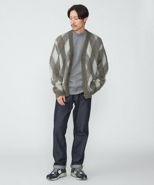 SHIPS / シップス カーディガン・ボレロ | SHIPS: モヘヤ アーガイル Vネック ニット カーディガン | 詳細2