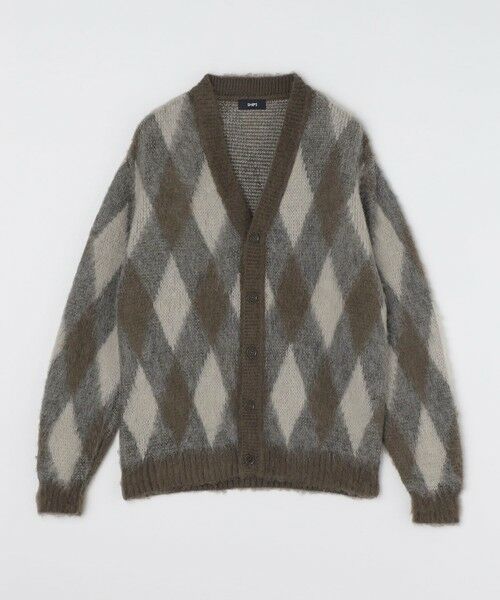 SHIPS / シップス カーディガン・ボレロ | SHIPS: モヘヤ アーガイル Vネック ニット カーディガン | 詳細3