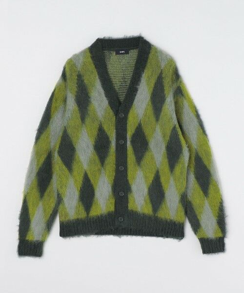 SHIPS / シップス カーディガン・ボレロ | SHIPS: モヘヤ アーガイル Vネック ニット カーディガン | 詳細13