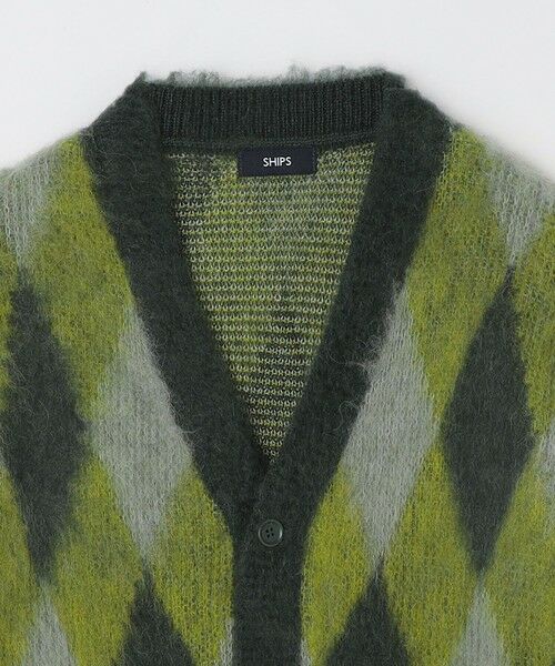 SHIPS / シップス カーディガン・ボレロ | SHIPS: モヘヤ アーガイル Vネック ニット カーディガン | 詳細14