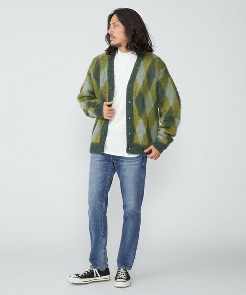 SHIPS / シップス カーディガン・ボレロ | SHIPS: モヘヤ アーガイル Vネック ニット カーディガン | 詳細9