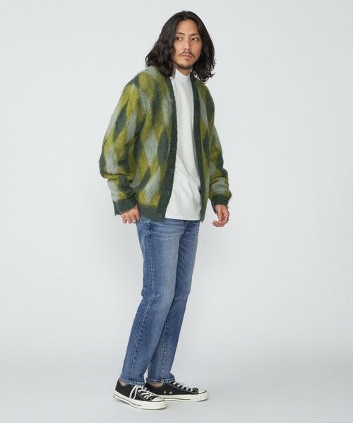 SHIPS / シップス カーディガン・ボレロ | SHIPS: モヘヤ アーガイル Vネック ニット カーディガン | 詳細12