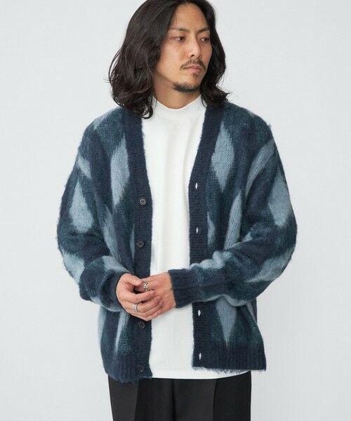 SHIPS / シップス カーディガン・ボレロ | SHIPS: モヘヤ アーガイル Vネック ニット カーディガン | 詳細21