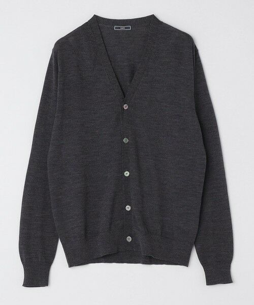 SHIPS / シップス カーディガン・ボレロ | SHIPS: ハンドフレーム 16ゲージ Vネック カーディガン ニット | 詳細1
