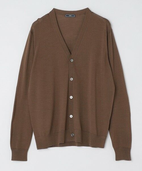 SHIPS / シップス カーディガン・ボレロ | SHIPS: ハンドフレーム 16ゲージ Vネック カーディガン ニット | 詳細8