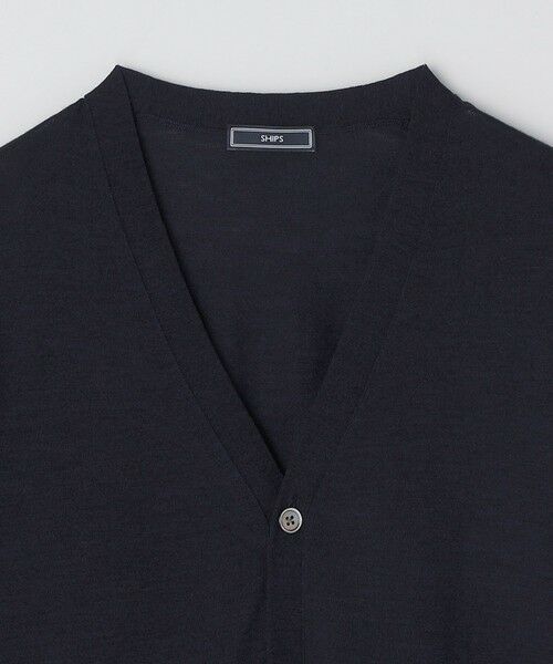 SHIPS / シップス カーディガン・ボレロ | SHIPS: ハンドフレーム 16ゲージ Vネック カーディガン ニット | 詳細20