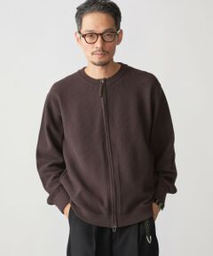 SHIPS / シップス カーディガン・ボレロ | SHIPS:〈洗濯機可能〉SOLOTEX(R) コットン ピケ クルーネック ジップ カーディガン