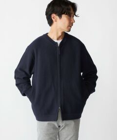 SHIPS / シップス カーディガン・ボレロ | SHIPS:〈洗濯機可能〉SOLOTEX(R) コットン ピケ クルーネック ジップ カーディガン