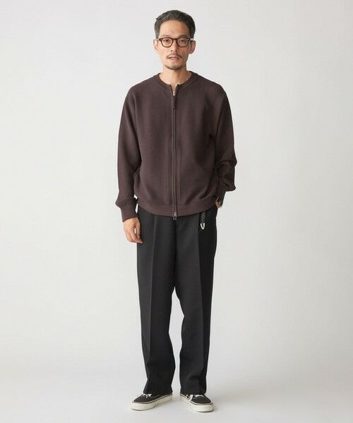 SHIPS / シップス カーディガン・ボレロ | SHIPS:〈洗濯機可能〉SOLOTEX(R) コットン ピケ クルーネック ジップ カーディガン | 詳細1