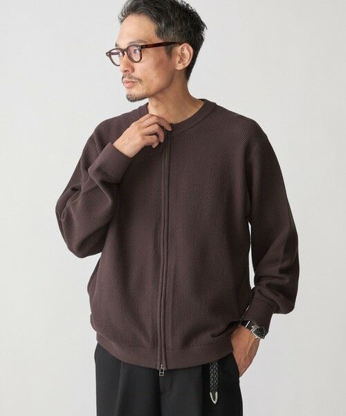 SHIPS / シップス カーディガン・ボレロ | SHIPS:〈洗濯機可能〉SOLOTEX(R) コットン ピケ クルーネック ジップ カーディガン | 詳細5