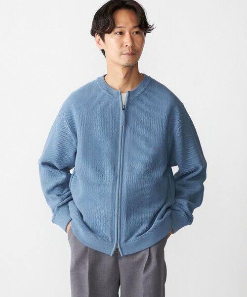 SHIPS / シップス カーディガン・ボレロ | SHIPS:〈洗濯機可能〉SOLOTEX(R) コットン ピケ クルーネック ジップ カーディガン | 詳細18