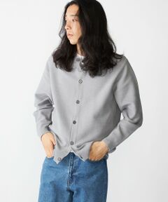 SHIPS / シップス カーディガン・ボレロ | SHIPS:〈手洗い可能〉ガーター クルーネック ボタン カーディガン