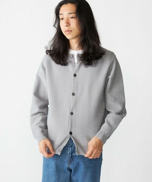 SHIPS / シップス カーディガン・ボレロ | SHIPS:〈手洗い可能〉ガーター クルーネック ボタン カーディガン | 詳細5