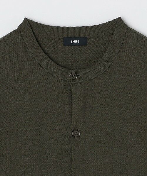 SHIPS / シップス カーディガン・ボレロ | SHIPS:〈手洗い可能〉ガーター クルーネック ボタン カーディガン | 詳細14