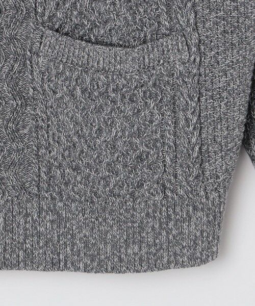 SHIPS / シップス カーディガン・ボレロ | SHIPS:〈手洗い可能〉ウール コットン アラン ショールカラー カーディガン | 詳細5