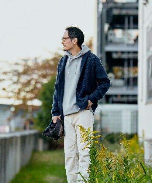 SHIPS / シップス カーディガン・ボレロ | SHIPS:〈手洗い可能〉ウール コットン アラン ショールカラー カーディガン | 詳細14