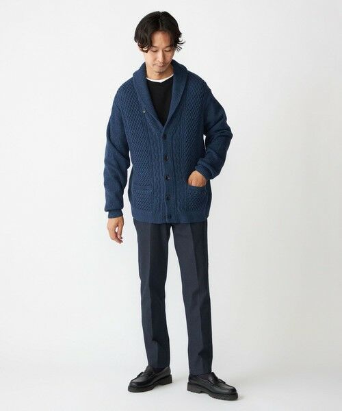 SHIPS / シップス カーディガン・ボレロ | SHIPS:〈手洗い可能〉ウール コットン アラン ショールカラー カーディガン | 詳細20